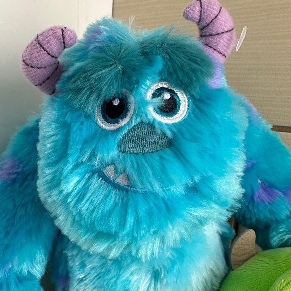 Disney Store Official Sulley & Mike Wazowski Plush Soft 9” Pixar's Monsters Inc. - Picture 4 of 14
